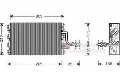 VAN WEZEL 5800v077 -  Испаритель, кондиционер